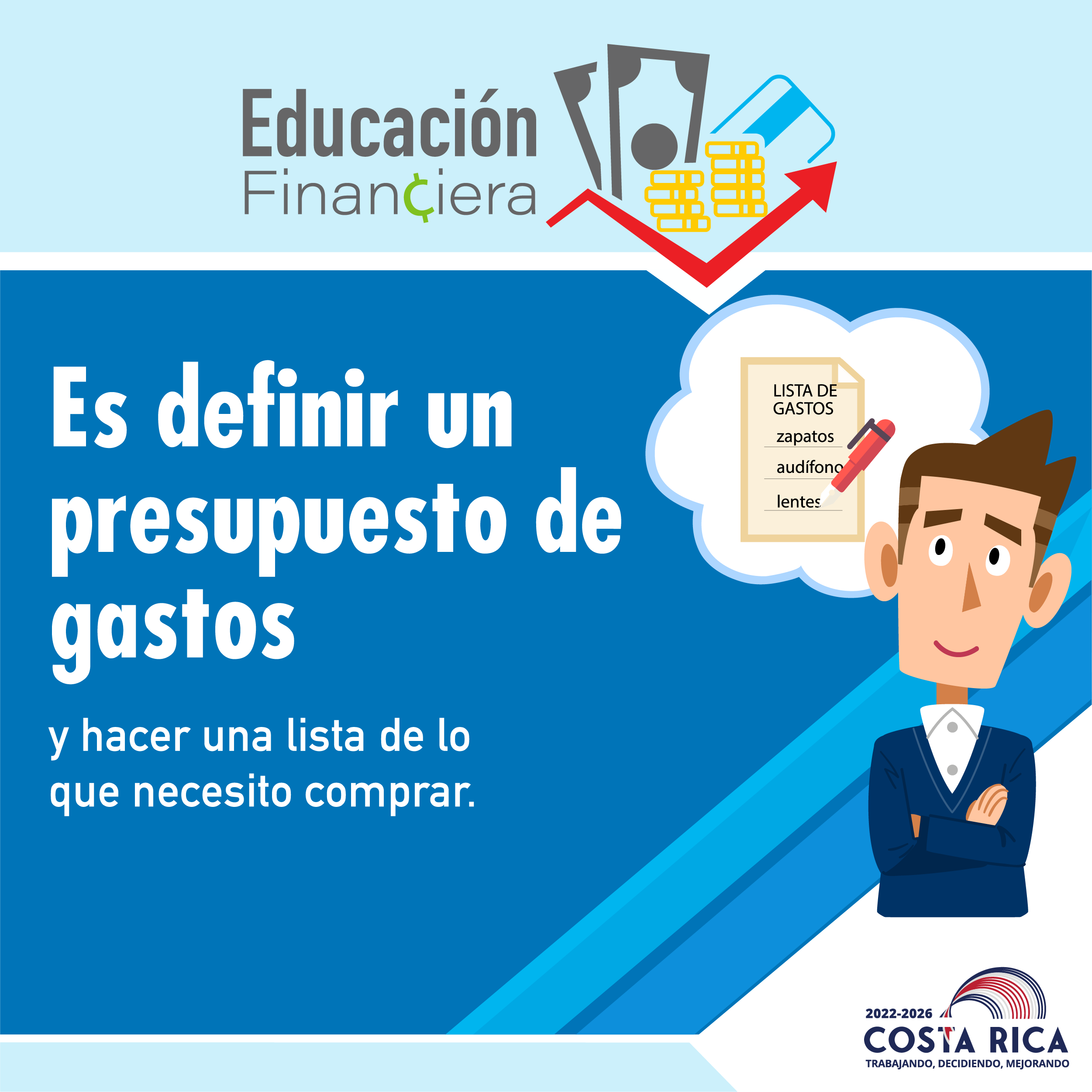 Educación financiera es definir un presupuesto